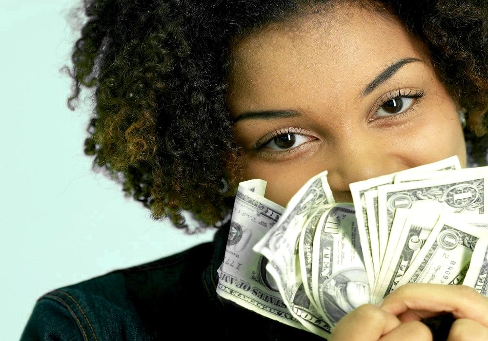money in hand