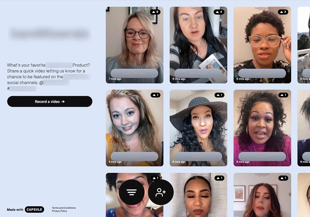A screen shot of multiple women in a video chat, showcasing social proof.