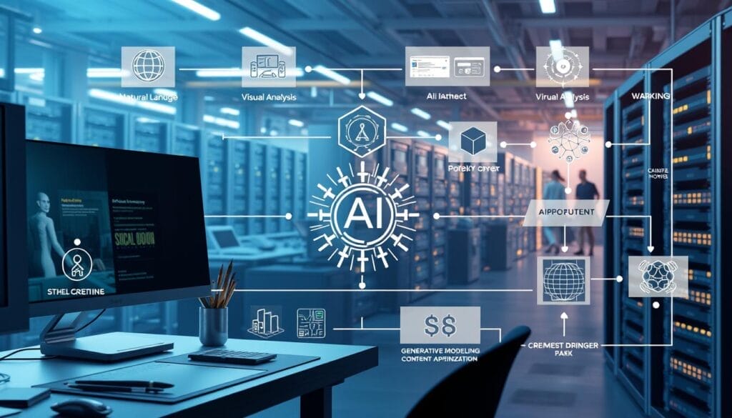 AI content creation workflow diagram AI content creation workflow diagram